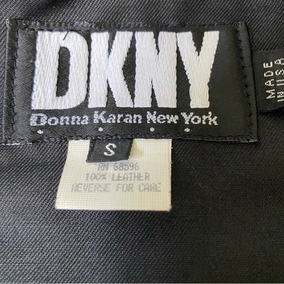DKNY Leather Jacket made in USA - Picture 4 of 6